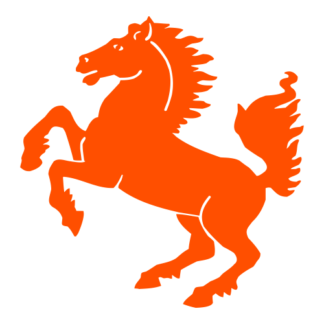 Horse Stallion Decal (Orange)